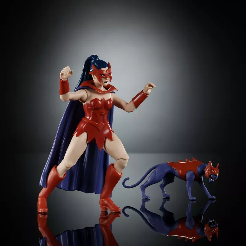 Märulikuju MATTEL MotU Origins Catra 5,5 tolli – kogumisväärne liigendkuju