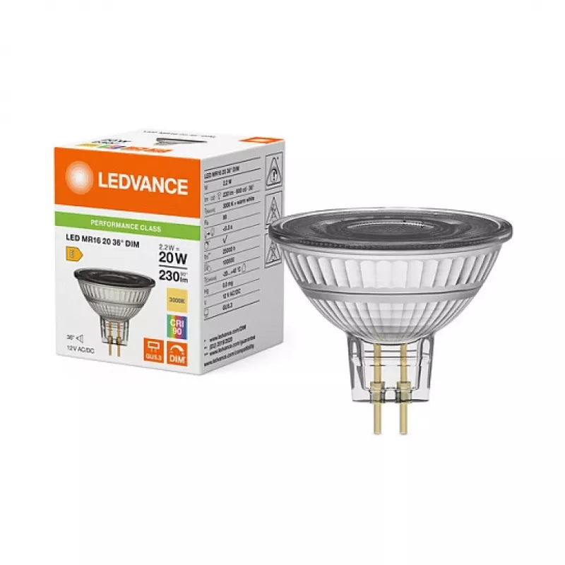 Osram LED MR16 20 36° 2.2W 930 GU5.3 Dimmable LED Reflector