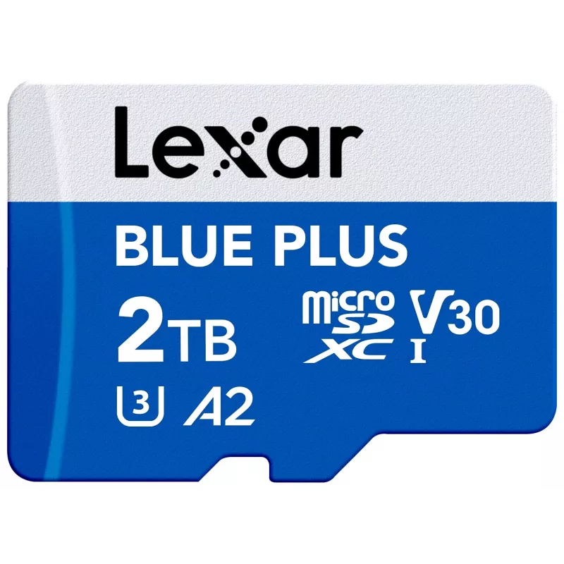 MicroSDXC-mälukaart Lexar BLUE PLUS 2 TB UHS‑I, 170 MB/s, U3 V30, veekindel