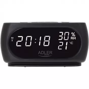 Adler AD 1186 äratuskell Digitaalne äratuskell Must