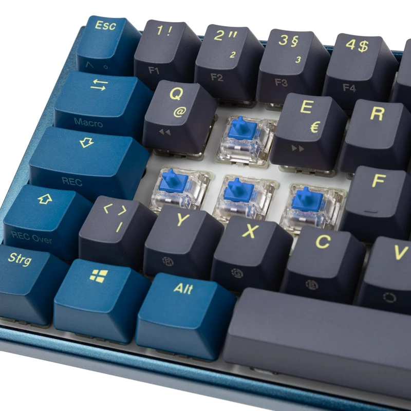 Ducky One 3 SF DayBreak klaviatuur mängimiseks USB saksa must sinine
