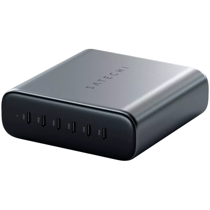 Siselaadija Satechi ST-C200GM-EU universaalne hall 6 USB USB-C porti