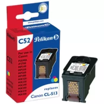 Pelikan C52 (4105738) kolmevärviline tindikassett Canon CL-513 jaoks, 18 ml
