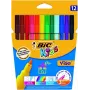 Peen viltpliiats BIC Visa Multicolour 12 tk