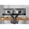 Monitor mount DIGITUS Dual Monitor Mount for 2×45 inch screens, clamp, 2×20 kg, VESA 75×75–100×100, tilt -20–50°