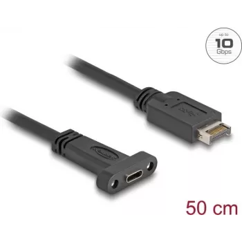 DeLOCK USB-kaabel USB Type-E Key A 20-kontaktiline isane USB USB-C emasele 50 cm