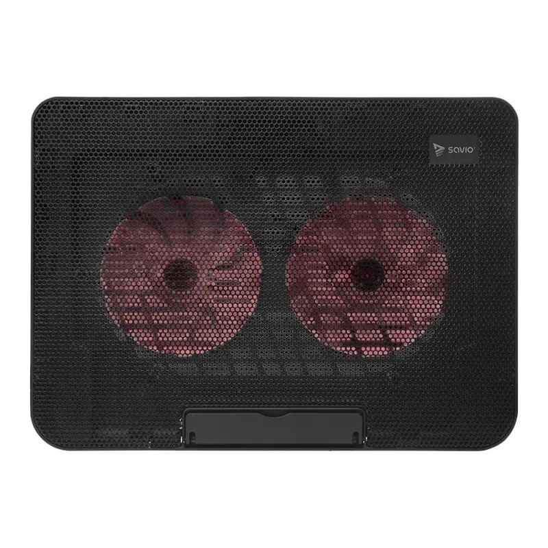 Sülearvuti jahutusalus SAVIO COS-02, 2 ventilaatorit 14 cm, USB-toitega, sobib kuni 17,3 tolli, must