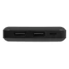 Kaasaskantav akupank BLOW PB10A 10000mAh polümeerakuga, 2x USB-A väljundit, 22,5W koguvõimsus, Micro‑USB sisend, must