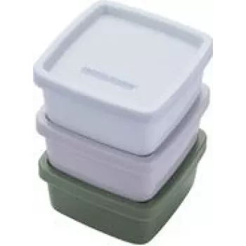 Lunch box set Fackelmann 26924 Silicone Beige roheline hall Light Blue 3 pcs