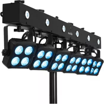 Valgustikomplekt EUROLITE KLS-180/6 — 6 LED-valgustit, kompaktne disain