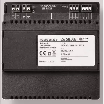 Siedle NG 706-30/33-0 toiteplokk must (210010267-00)