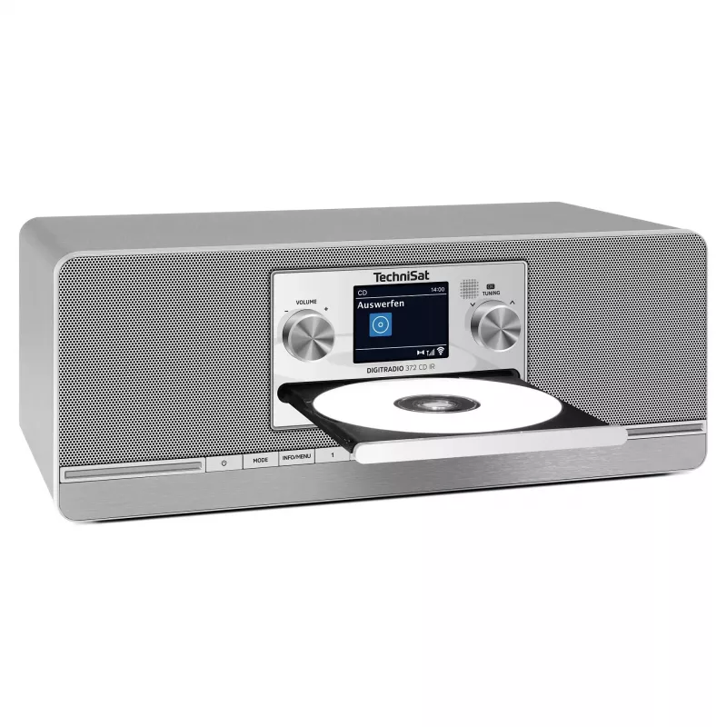 TechniSat DIGITRADIO 372 CD IR Internet Analoog & digitaalne Antratsiit, Hõbedane