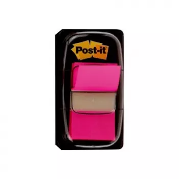 3M Post-it Index roosa, kitsas, 50 kleepriba mõõtmed, 25,4 x 43,2 mm, ühekordses dosaatoris (I680-21)