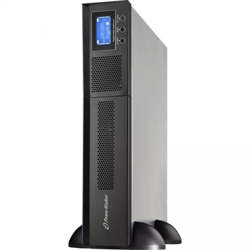 Bluewalker PowerWalker VFI 1000RM LCD - UPS - 800 vatti - 1000 VA 7 Ah - RS-232, USB - 8 väljundpistikut - 2U - 48,3 cm (19) (10120144)