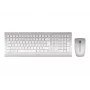 CHERRY DW 8000 klaviatuur Hiir kaasas Kontor RF juhtmevaba QWERTZ Saksa Hõbedane, Valge