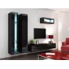 Cama riiul VIGO NEW 180/40/30 must/must läikiv