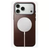 Mobiiltelefoni ümbris Nomad Traditional Leather ümbris iPhone 17 Pro Max jaoks, nahk/alumiinium/mikrokiud, sobib 6,9-tollisele (Pruun)