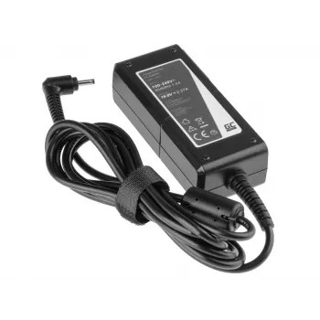 Toiteadapter roheline Cell AD61P sisetingimustesse 45 W, 19 V 2.37 A, must, 1,2 m kaabel