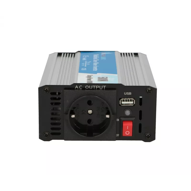Autopingemuundur Extralink OPIM-500W 12V, 500W modifitseeritud siinus, alumiiniumkorpus, aktiivjahutus