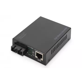 Digitus Gigabit PoE-meediumimuundur, RJ45 / SC, MM, PSE