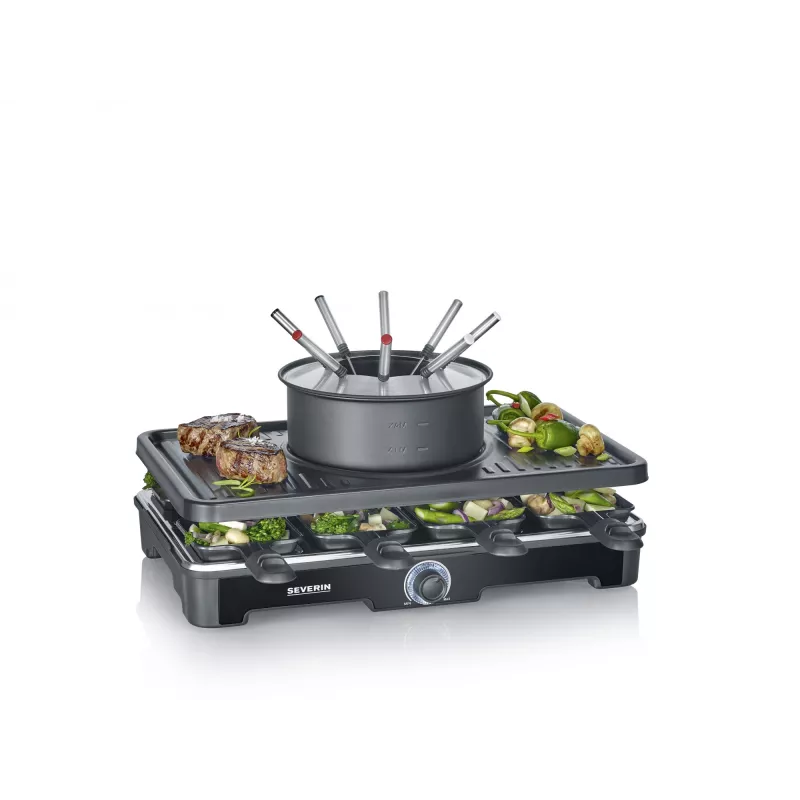 Raclett-grill Severin RG 2347 8 inimesele 1400 W must