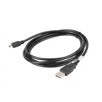 USB 2.0 mini AM-BM5P 1,8 m must kaabel