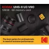 Mälukaart Kodak EKMSD256GUHS2V2K SDXC UHS-II 256 GB lugemine 300 MB/s kirjutamine 270 MB/s U3 V90 klass 10