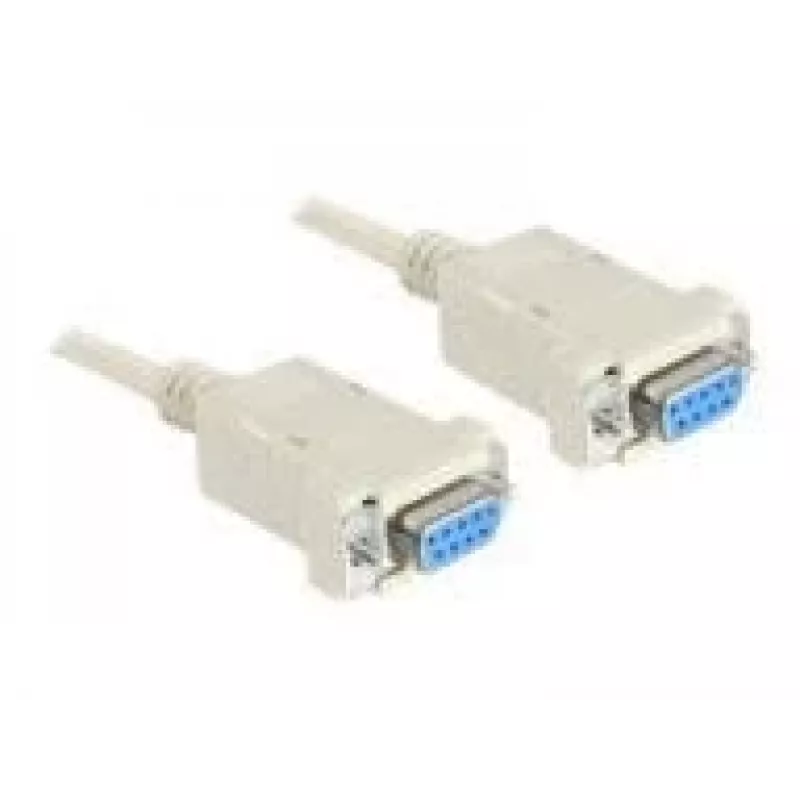 Serial Nullmodem 9 pin female auf 9 pin female 1.8 m, kaabel hall, 1,8 meetrit