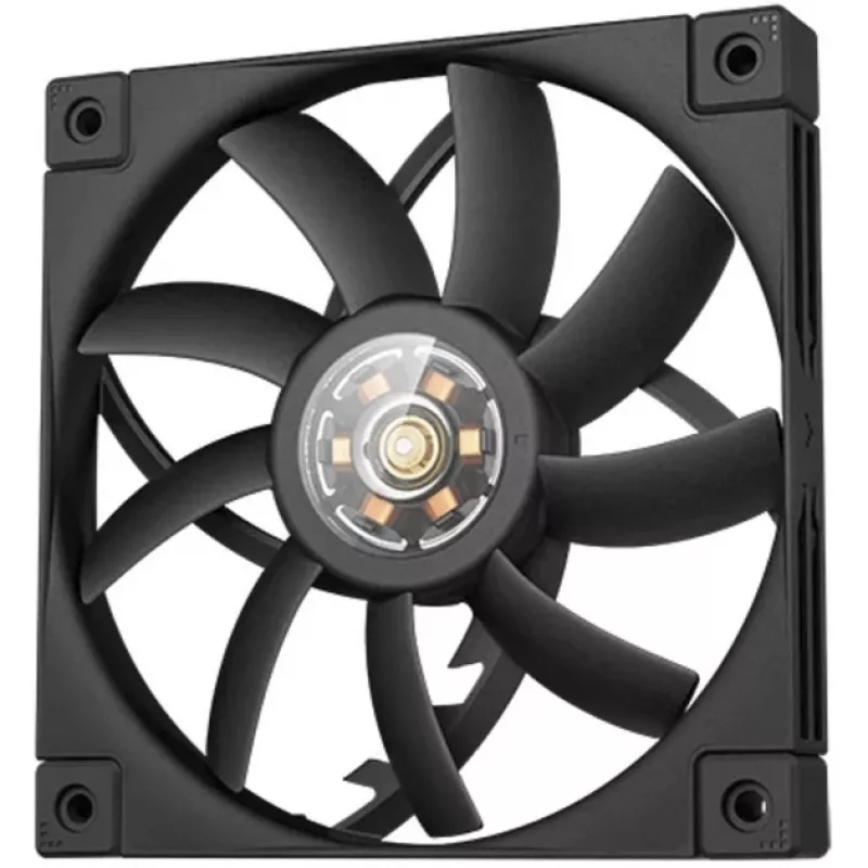 120 mm PWM õhuke korpuseventilaator DeepCool FT12 õhuke — must, madala profiiliga disain, PWM-juhtimine