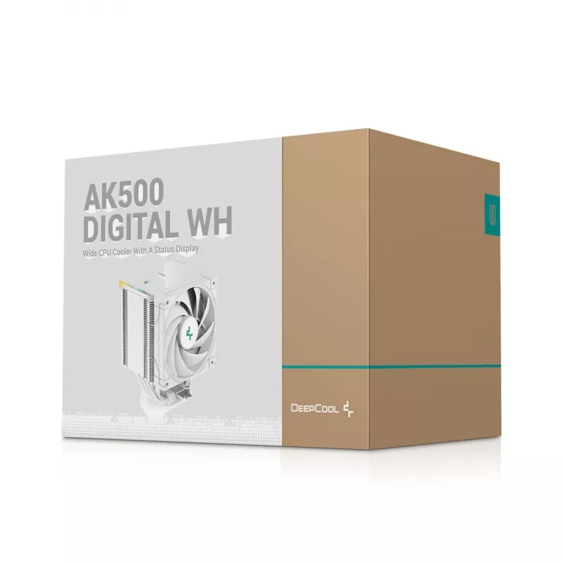 DeepCool AK500 Digital WH Protsessori õhkjahuti 12 cm Valge 1 tk