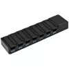 USB 3.1 Gen 1 lauajaotur SILVERSTONE SST-UC03B-PRO — 7 USB porti