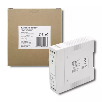 DIN rail power supply 10W, 24V, 0.42A, õhuke