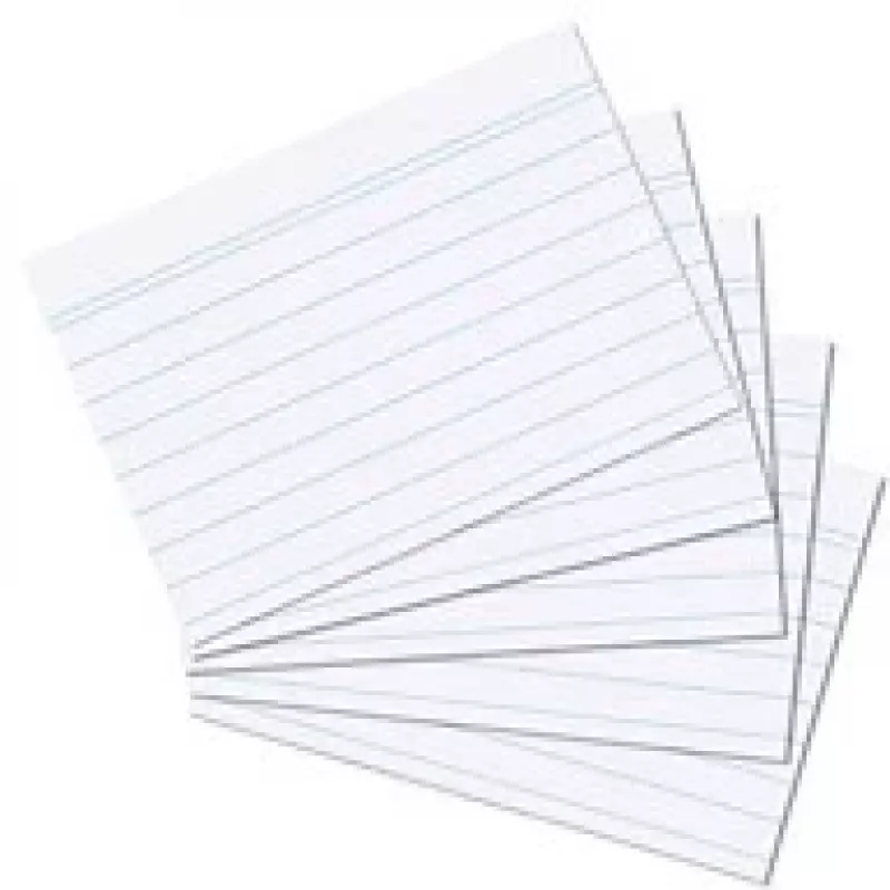 Registrikaart Herlitz 1150507 Valge 100 tk