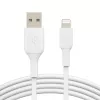 Belkin PVC USB-A–Lightning 2 m valge