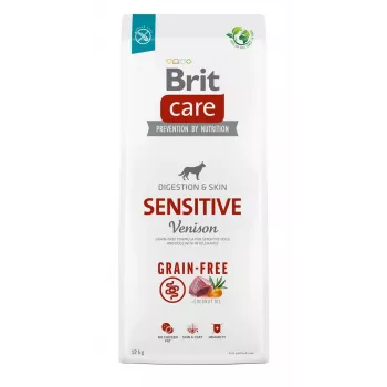 Kuiv koeratoit Brit Care Grain-Free Sensitive 12 kg — Kartul ja hirveliha, Täiskasvanud koerad, Tundlik magu, Gluteeni- ja laktoosivaba