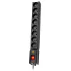 LESTAR 1966004055 pikendusjuhe 3 m 230 V AC pistikupesa(d) siseruumides, must