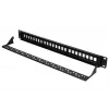 Patchpanel Extralink 24-port U/UTP (UTP) modulaarne, 1U, must, 482.6 mm laius