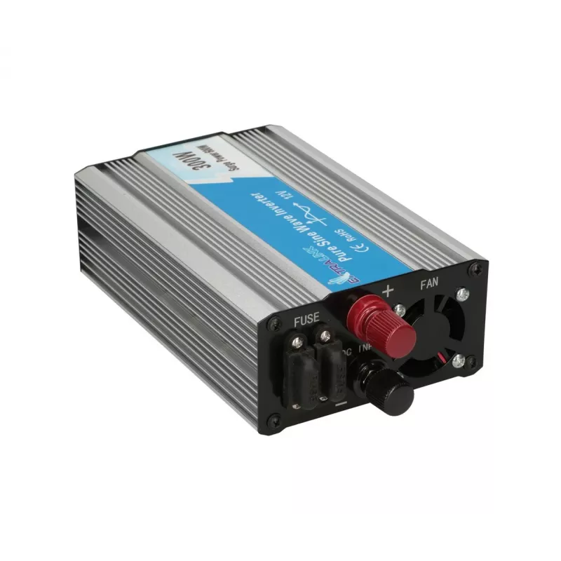 Pingemuundur Extralink OPIP-300W 12V 300W puhas siinus, alumiiniumkorpus, aktiivne jahutus
