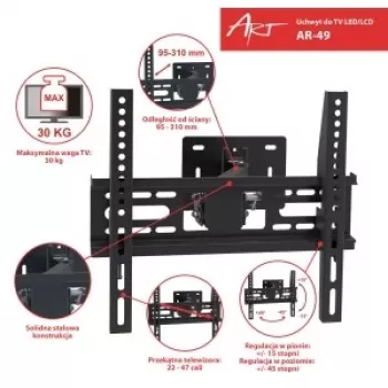 LCD käepide AR-49 22-47'' 30KG