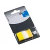 Paper-index Global Notes, 25x43mm, kollane, plast (1x50) 0718-203