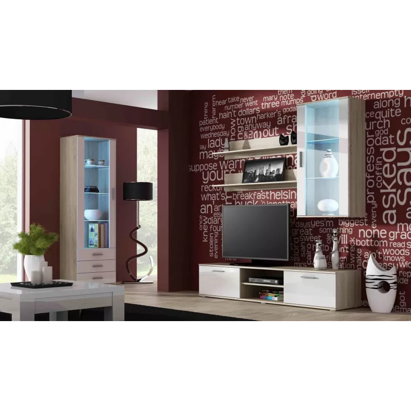 Cama komplekt of two shelves 125cm SOHO sonoma tamm matt