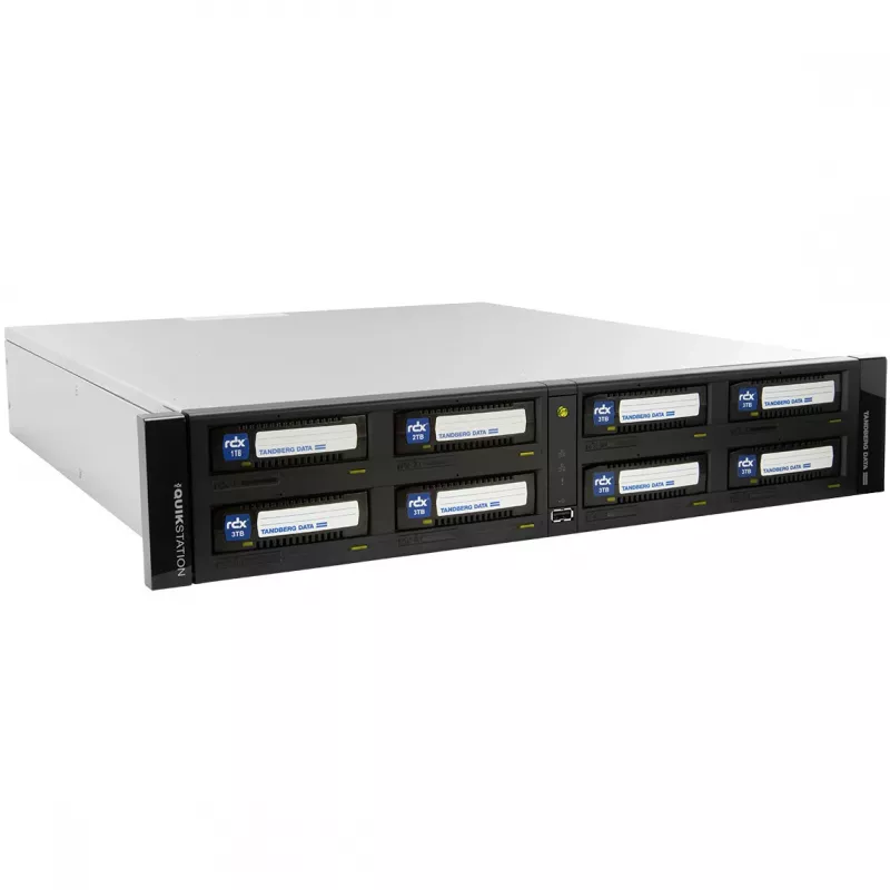 Tandberg RDX QuikStation 8 RM 8-bay 2x 10Gb Ethernet 2U uus