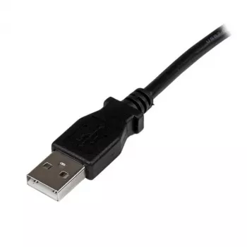 StarTech.com 2m USB 2.0 A to Right Angle B kaabel - M/M, 2 m, USB A, USB B, USB 2.0, 0.48 Gbit/s, Must