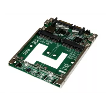 StarTech.com Dual mSATA SSD to 2.5” SATA RAID Adapter Converter