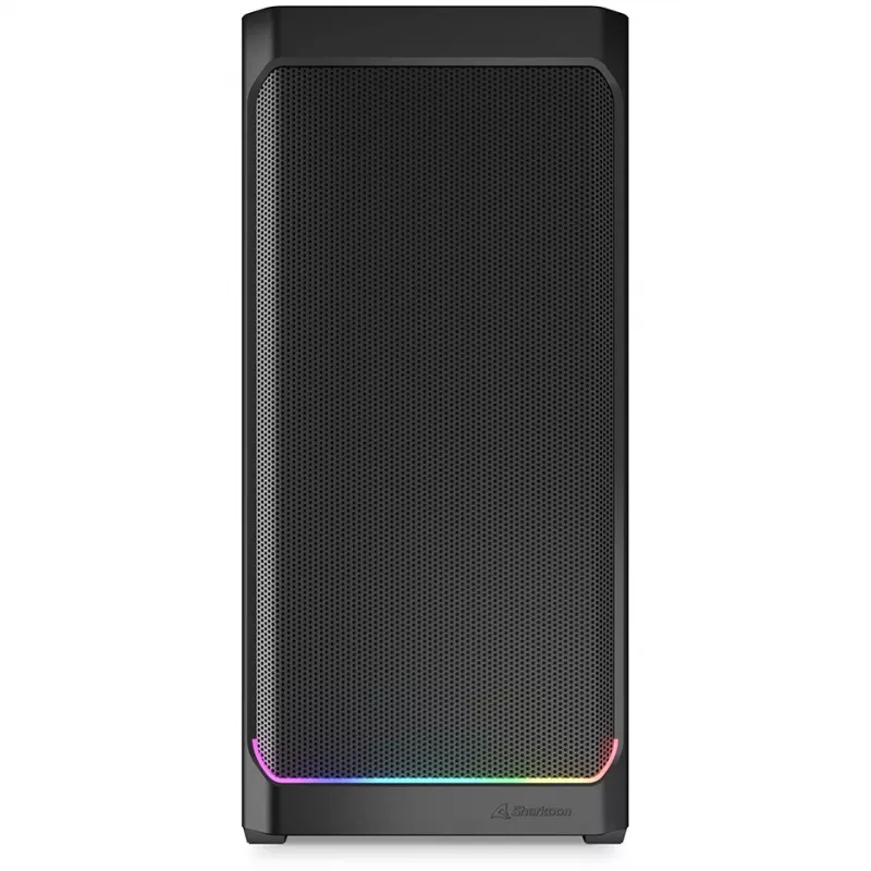 PC-korpus Sharkoon AK4W RGB Strip Midi Tower must