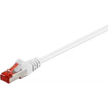 Wentronic Goobay patch-kaabel RJ45 S/FTP Cat6 1.00m Valge PIMF (80278)