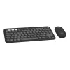 Logitech Pebble 2 Combo for Mac Wireless klaviatuur hiir QWERTZ German Graphite