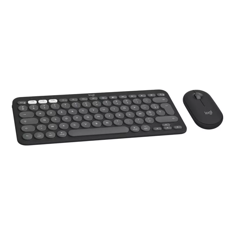 Logitech Pebble 2 Combo for Mac Wireless klaviatuur hiir QWERTZ German Graphite
