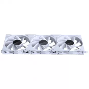 PHANTEKS NV Series NV7 E-ATX-korpus, karastatud klaas, ARGB - valge & M25 Gen2 PWM D-RGB ventilaatori 3-osaline komplekt - pööratud laba, 140 mm + DRGB komplekt