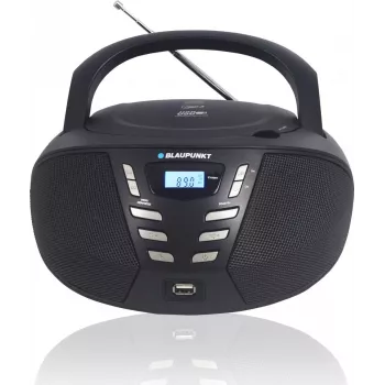Kaasaskantav CD-mängija Blaupunkt BB7BK — MP3, FM-raadio, USB, AUX, patareitoide, 2x sisseehitatud kõlarit, 240×230×128 mm
